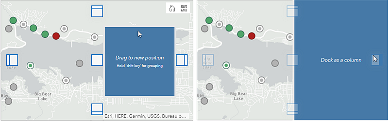 Dock an element as a column Dock an element as a column